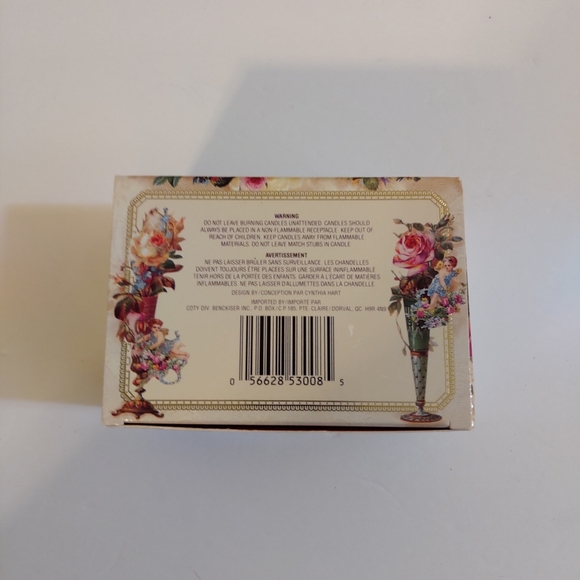 Coty Leffleur Crystal Candle Holder With A Fragrance Candle - Picture 5 of 12